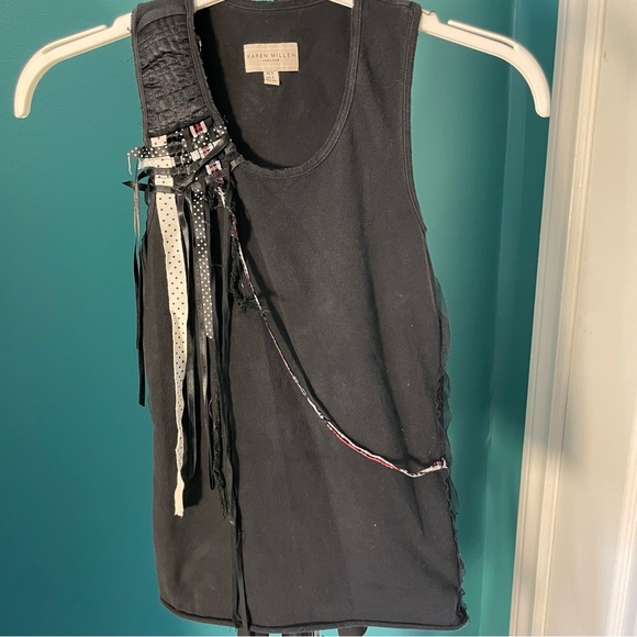 SzS Racerback Sleeveless Top with Ribbon detail EUC - Picture 4 of 11